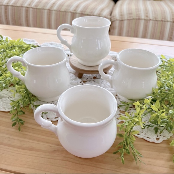 Set of 4 ~ Vintage RARE Christmas Cups w/ Hand Painted Santa Claus Faces ~ Japan - Picture 4 of 8